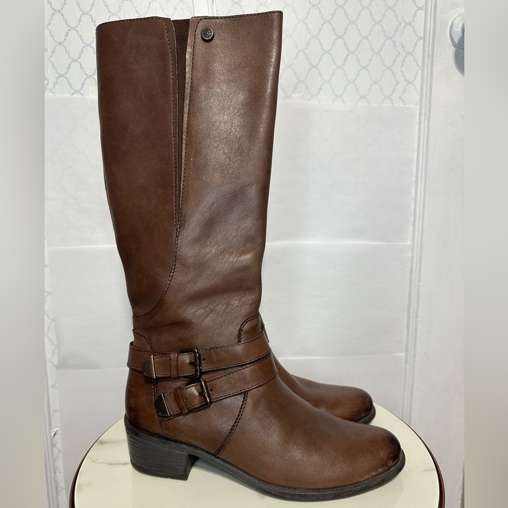 Bussola Trapani Knee High Riding Boots EU 39 8.5 brown Leather - Picture 3 of 9
